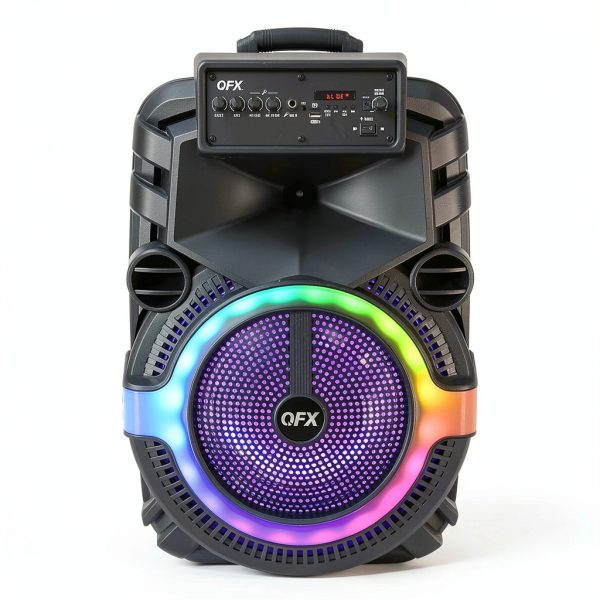 QFX PBX-158SM Portable Party Speaker Bluetooth TWS Lights-1