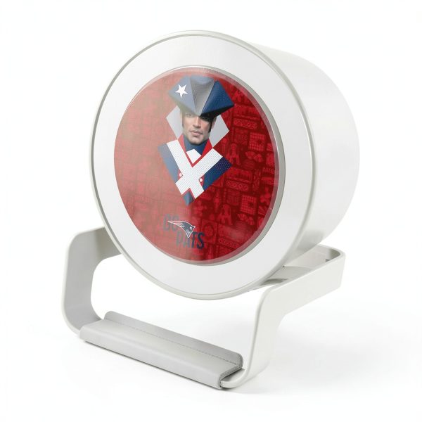 Keyscaper Night Light Charger Bluetooth Speaker Patriots Fan-0
