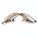 Hosa Right Angle TRS Patch Cables Color Pack Musicians-0