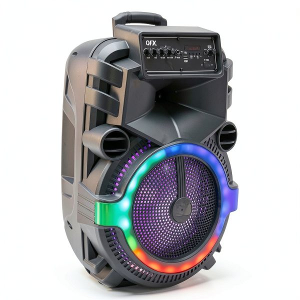 QFX PBX-158SM Portable Party Speaker Bluetooth TWS Lights-6