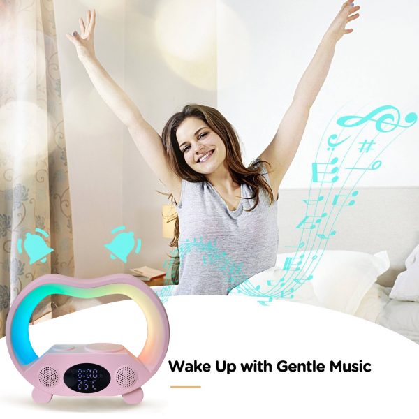 Multifunctional Alarm Clock RGB Light Wireless Charger-7