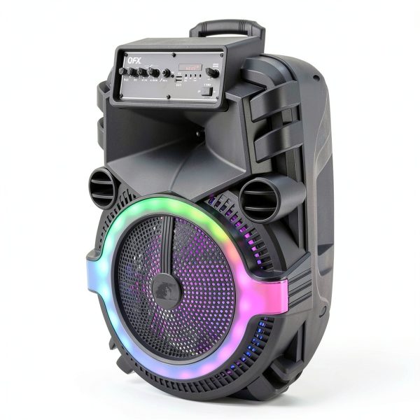 QFX PBX-158SM Portable Party Speaker Bluetooth TWS Lights-5