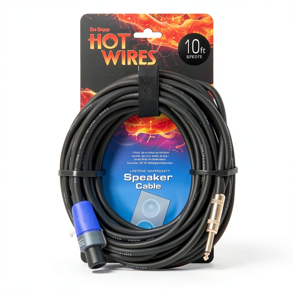 'Neutrik Speakon Cable connected to amplifier and speaker'