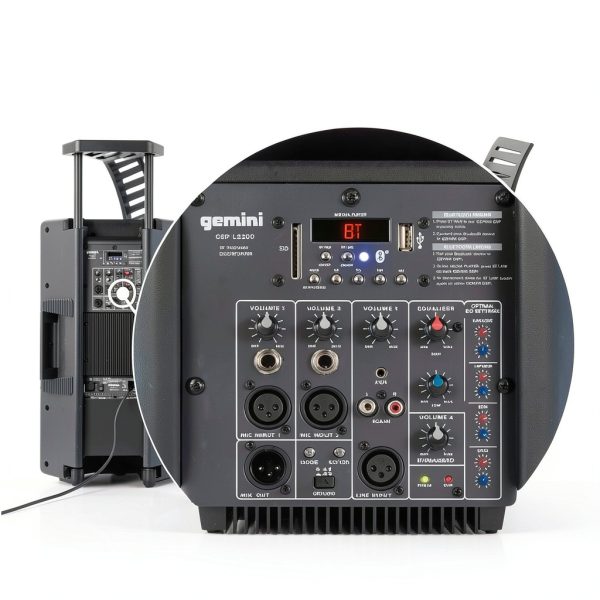 Gemini PA Speaker High Power Audio Bluetooth Streaming DJs-1