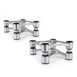 IsoAcoustics Aperta Speaker Isolation Stands Black Silver-0
