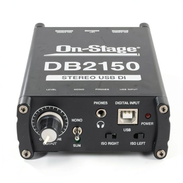 DB2150 Stereo USB DI Box Plug Play Windows Mac Audio-8