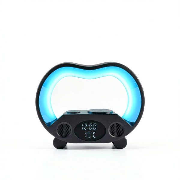 Multifunctional Alarm Clock RGB Light Wireless Charger-1