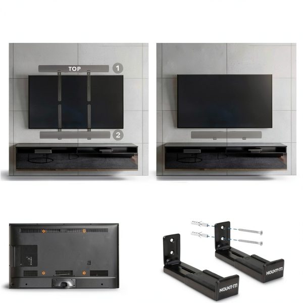 Universal Soundbar Bracket Pavo Steel Adjustable-2