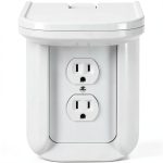 SANUS Outlet Shelf for Sonos One & PLAY:1 White Cable Management Shelf-0