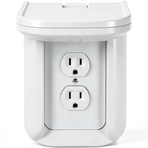 SANUS Outlet Shelf for Sonos One & PLAY:1 White Cable Management Shelf-0