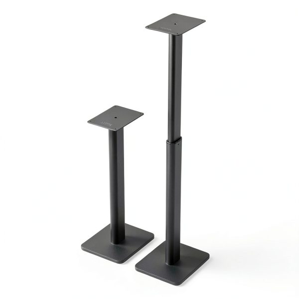 Kanto Adjustable Speaker Stands Black Steel 24 to 42 Inch-0