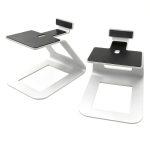 Kanto SE6 Elevated Speaker Stand Pair Black White Premium Audio-0