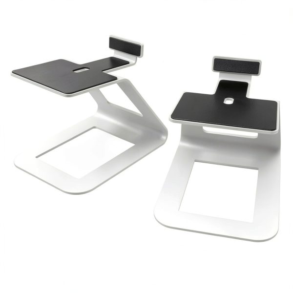 Kanto SE6 Elevated Speaker Stand Pair Black White Premium Audio-0