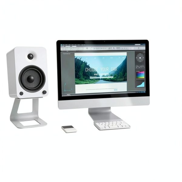 Kanto SE6 Elevated Speaker Stand Pair Black White Premium Audio-10
