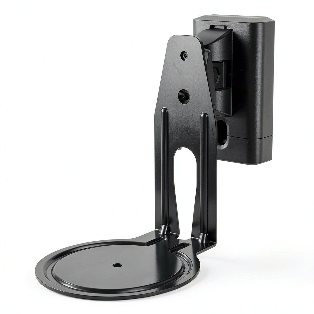 Installing Sanus Adjustable Wall Mount for Sonos Era 100 Tilt Swivel Bracket on a drywall with stud finder