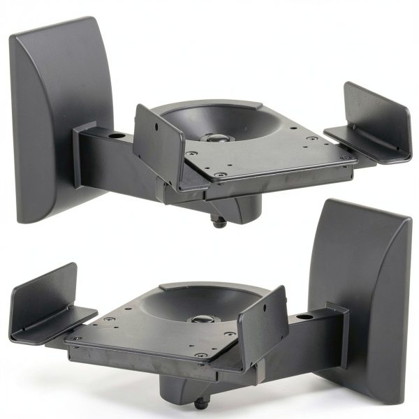 Speaker Wall Mount by Mount-It! Sliding Clamps Adjustable Black-0
