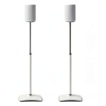 Sanus - Height-Adjustable Speaker Stands for Sonos Era 100 - Pair - White-0