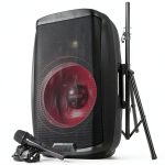 Gemini - 2000W Bluetooth PA Speaker w/Stand √¢¬Ä¬ì 15√¢¬Ä¬ù DJ Loudspeaker System with LED - Black-0