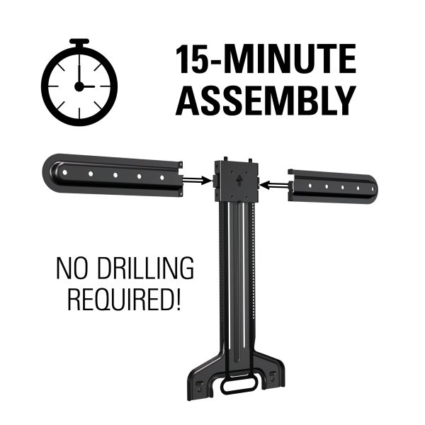 Sanus - Soundbar TV Mount Designed for the Sonos Beam Soundbar - Gen 1, 2 - Compatible with TVs 37"-70" - Black-6