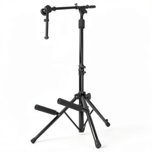 On-Stage RS7501 Amp Stand with Boom Arm - Black Heavy-Duty Tripod-0