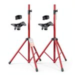 5 CORE 5Core Speaker Stand Pair Tripod Adjustable 72 Inch Red-0