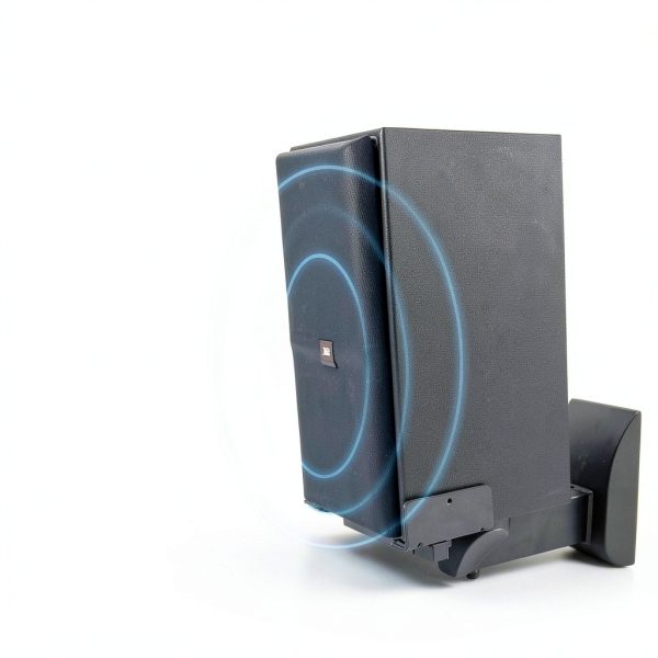 Speaker Wall Mount by Mount-It! Sliding Clamps Adjustable Black-1