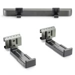 Mount-It! - No-Stud Sound Bar Wall Mount with Adjustable Tilt & Easy Installation for TVs - Black-0