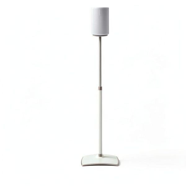 Sanus - Height-Adjustable Speaker Stands for Sonos Era 100 - Pair - White-4