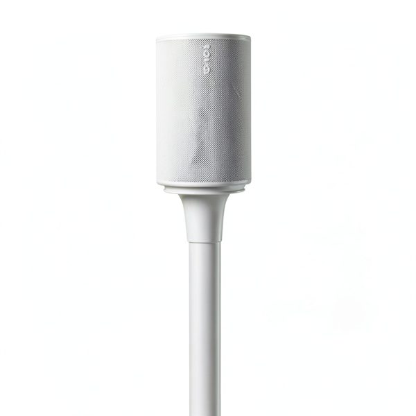 Sanus - Height-Adjustable Speaker Stands for Sonos Era 100 - Pair - White-2