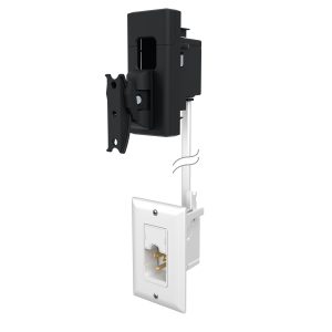 Sanus Tilt and Swivel Speaker Wall Mount Black Power Kit for Audio-0