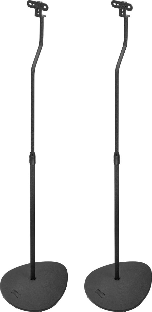 Insignia™ - 28 – 38" Adjustable Height Speaker Stands for Satellite Speakers - Black-11
