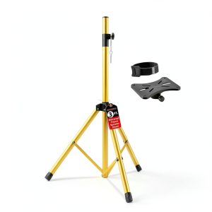 5 CORE Speaker Stand 31 to 36in Yellow Heavy Duty Tripod 132lb-0