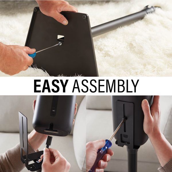 Sanus - Universal Speaker Stands for Speakers up to 10 lbs - Built in Cable Management - Sold in Pairs - Black-13
