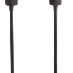 Sanus - Universal Speaker Stands for Speakers up to 10 lbs - Built in Cable Management - Sold in Pairs - Black-0