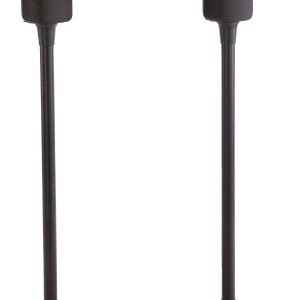 Sanus - Universal Speaker Stands for Speakers up to 10 lbs - Built in Cable Management - Sold in Pairs - Black-0