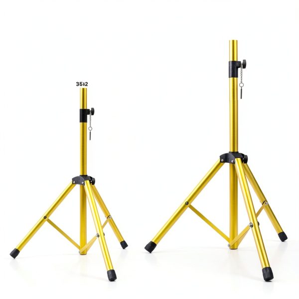 5 CORE Speaker Stand 31 to 36in Yellow Heavy Duty Tripod 132lb-1