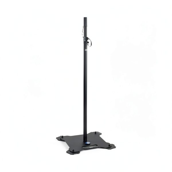 On Stage Stands - On-Stage Production Grade SS8000 Speaker/Lighting Stand – Supports Up to 65lbs, Adjustable Feet & Height Extend 54-98" - Black-3