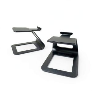 Kanto Elevated Desktop Speaker Stands Pair Black 3.8" Height-0